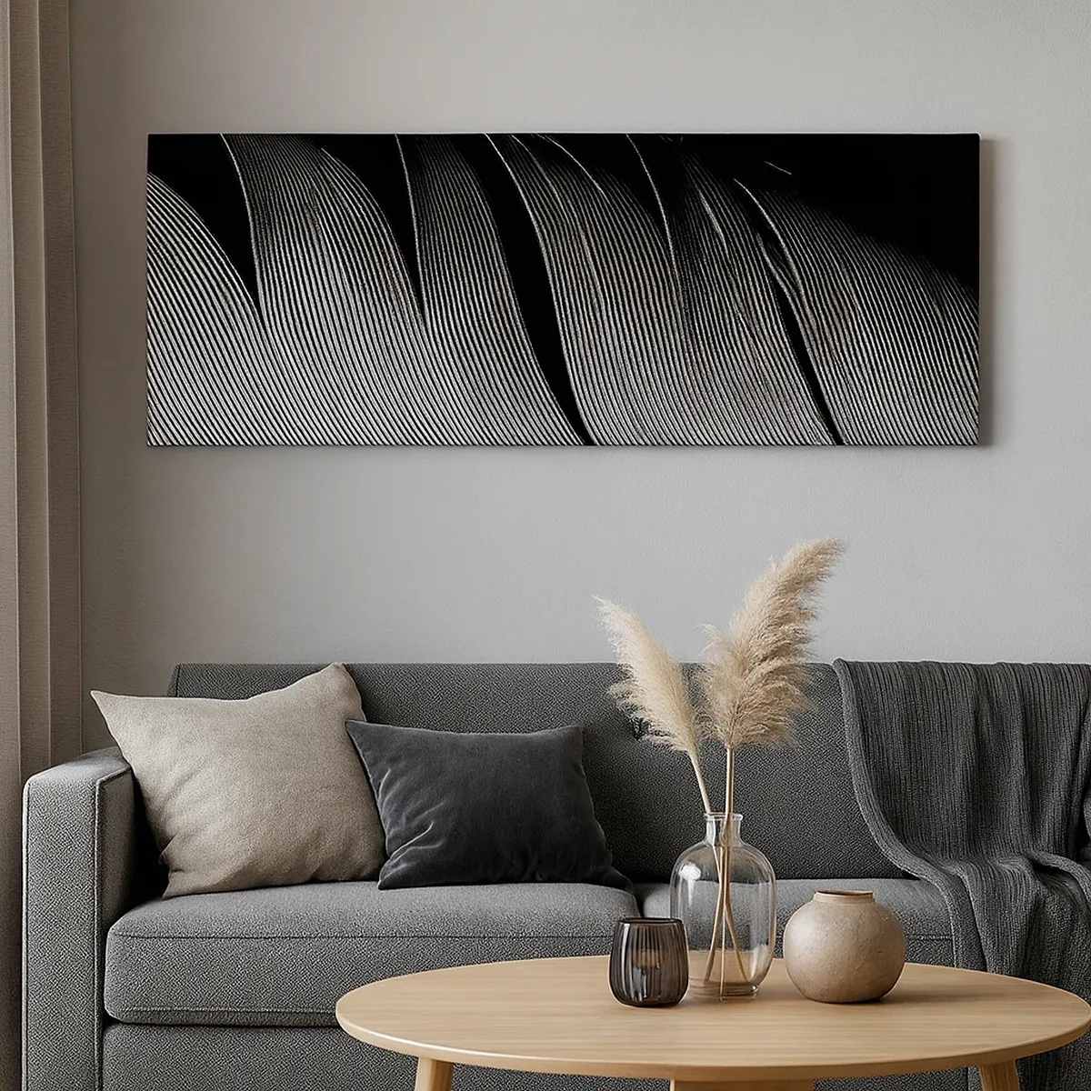 Canvastavla - Bild på duk - Fjäder - en underbar konstruktion - 30x30 cm