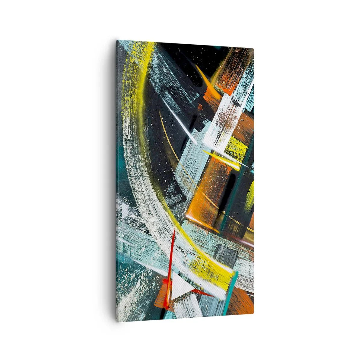 Canvastavla - Bild på duk - Rörelsens energi - 55x100 cm