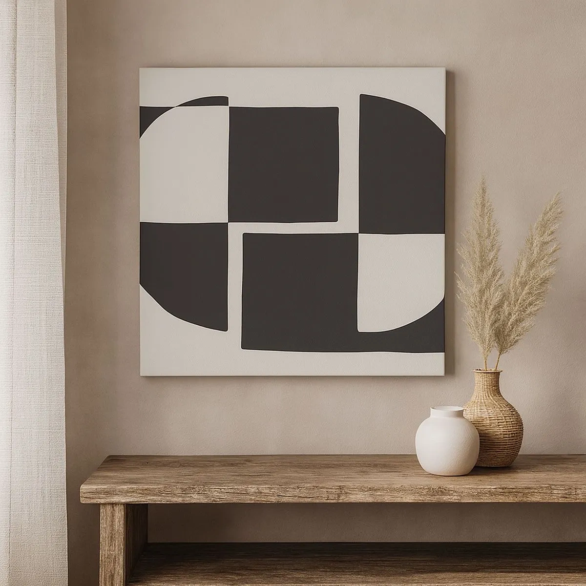 Canvastavla - Bild på duk - Antites – syntes - 30x30 cm