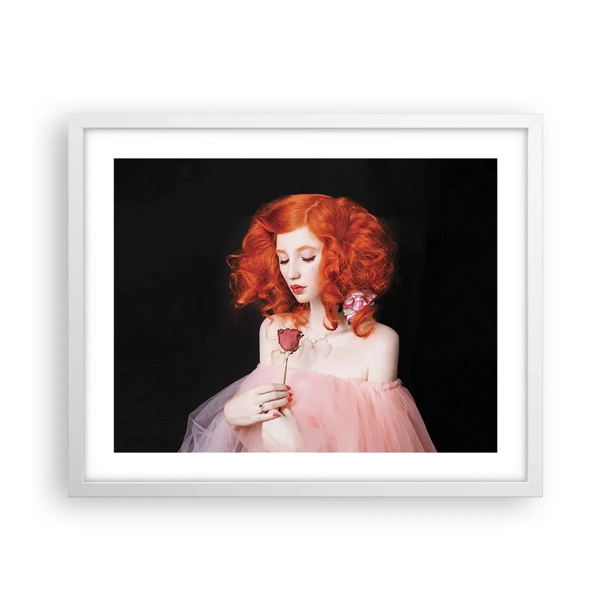 Affisch i vit ram - I Barockstil - 50x40 cm