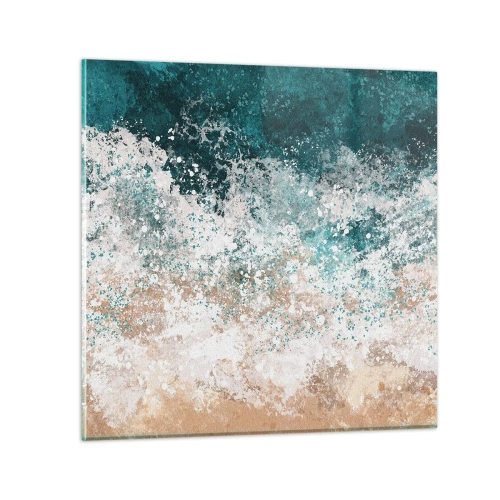 Glastavla - Bild på glas - Berättelser från havet - 60x60 cm