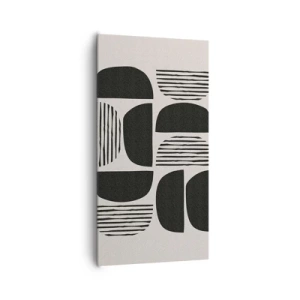 Canvastavla - Bild på duk - Arrangemang med halvor - 65x120 cm