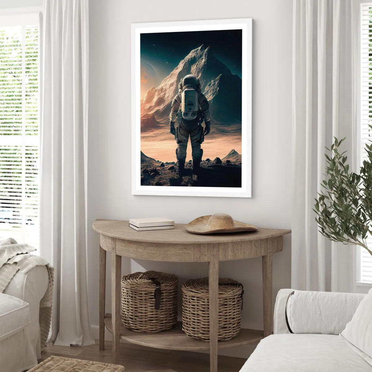 Affisch i vit ram - En ny utmaning - 40x50 cm