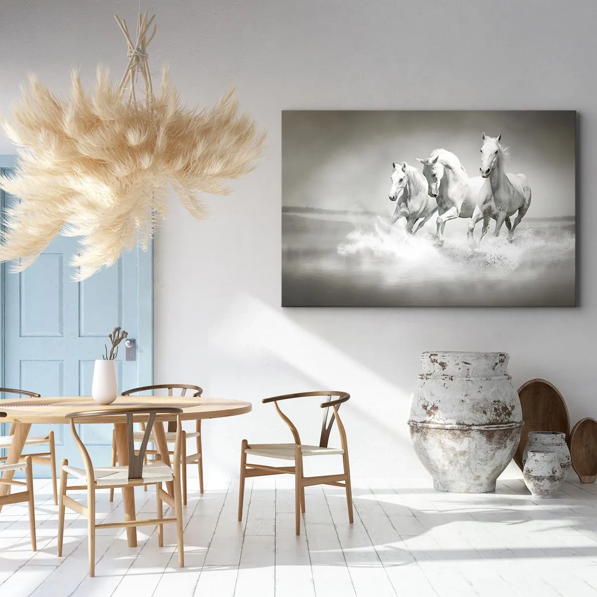 Canvastavla - Bild på duk - Vit vildhet - 120x80 cm