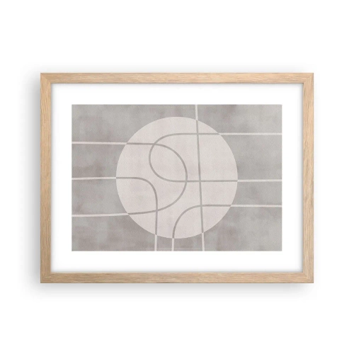 Affisch i ram av ljusek - Cirkulärt och rakt fram - 40x30 cm