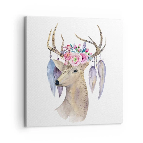 Canvastavla - Bild på duk - Själguide - delikat, oskyldig - 50x50 cm