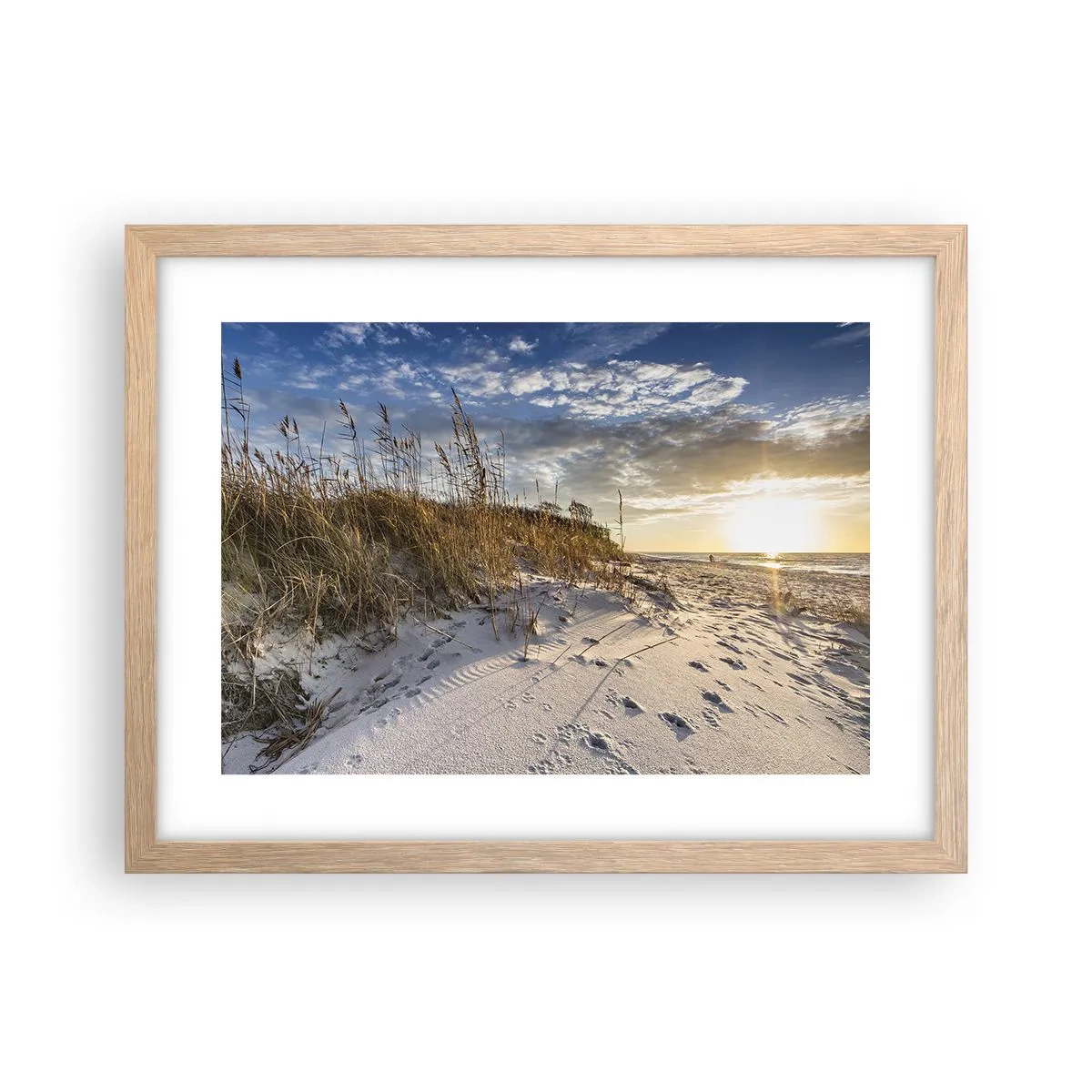 Affisch i ram av ljusek - Inbjudan till promenad - 40x30 cm