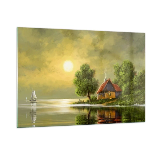 Glastavla - Bild på glas - Vackert som från en bild - 120x80 cm