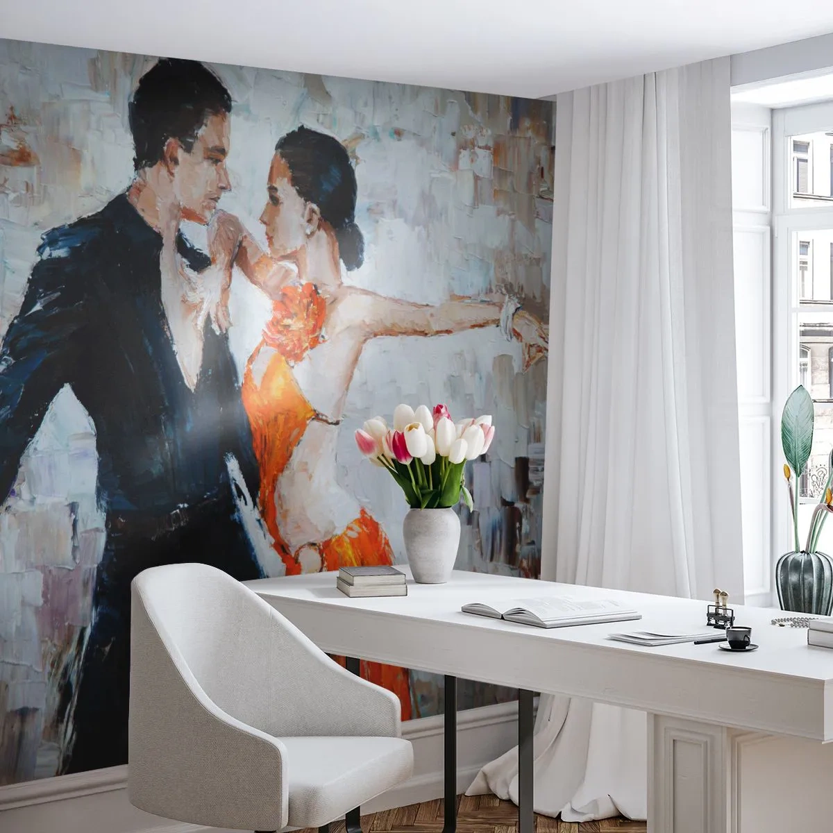 Fototapet Premium Canvas - Dirty dancing - Abstraktion, Dansa, Tango - 250x175 cm