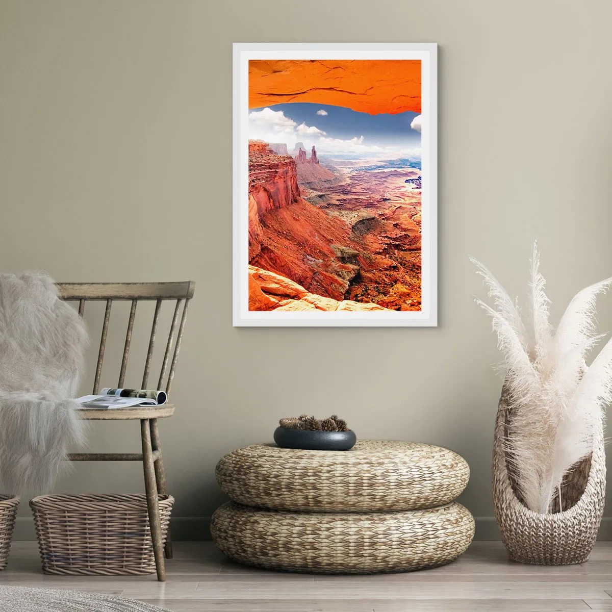 Affisch i vit ram - Skapat av naturen - 40x50 cm