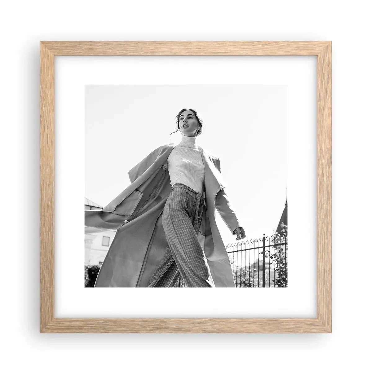 Affisch i ram av ljusek - Följer du med mig? - 30x30 cm