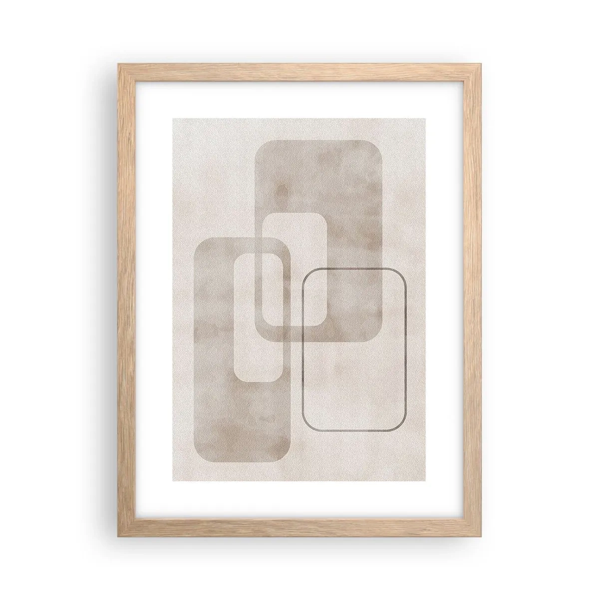 Affisch i ram av ljusek - Geometrisk fug - 30x40 cm