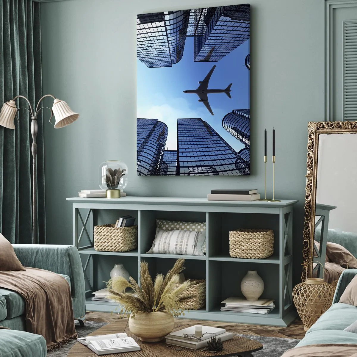 Canvastavla - Bild på duk - Utsikten från glasravinen - 50x70 cm