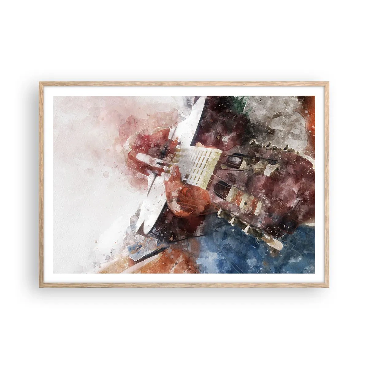 Affisch i ram av ljusek - Vad tycker du om det? - 100x70 cm