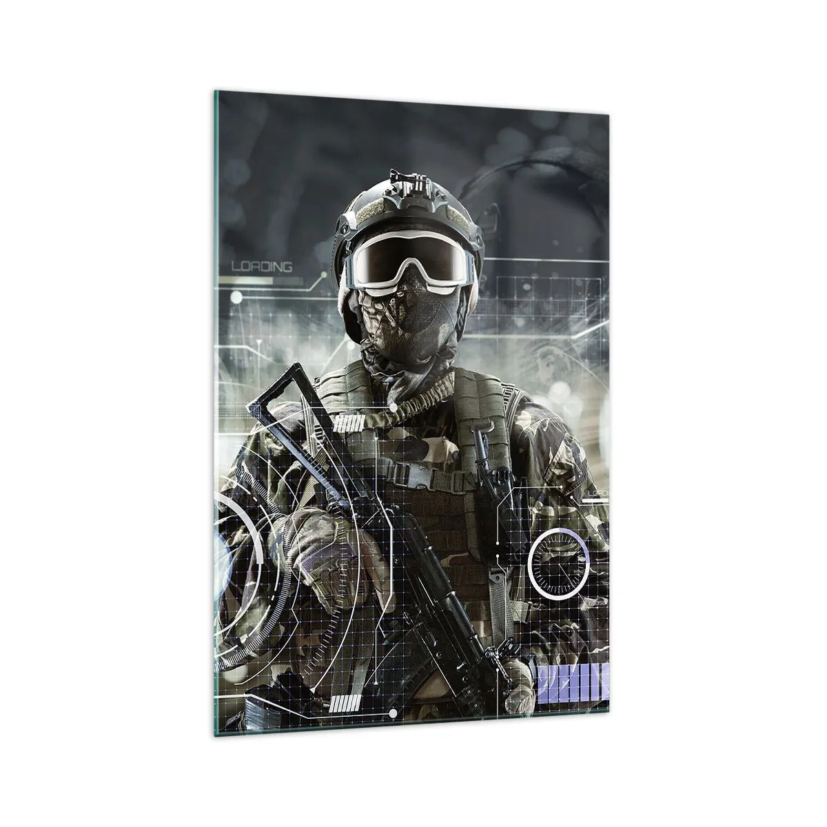 Glastavla - Bild på glas - Makt - 70x100 cm