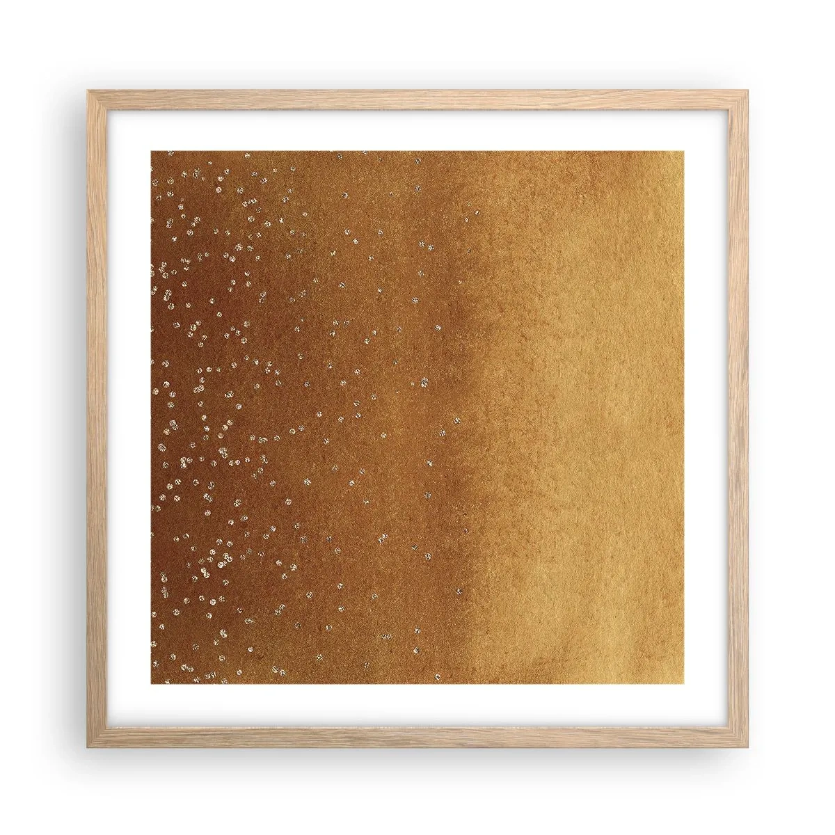 Affisch i ram av ljusek - Ljusets födsel - 50x50 cm