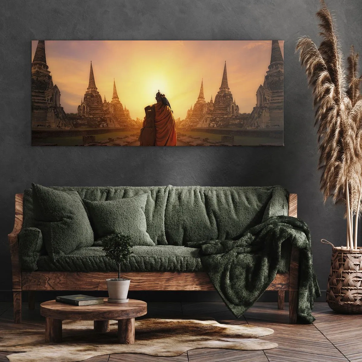 Canvastavla - Bild på duk - I lugn genom evigheten - 160x50 cm