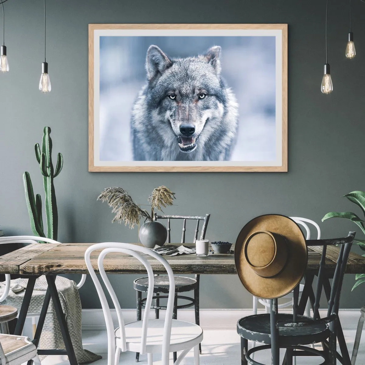 Affisch i ram av ljusek - Tar du utmaningen? - 70x50 cm