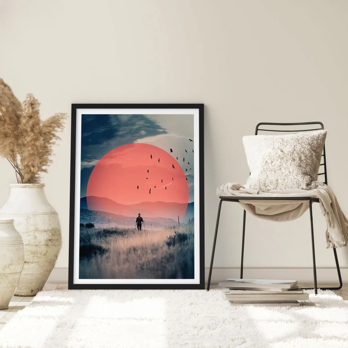 Affisch i svart ram - I sina essen - 30x40 cm