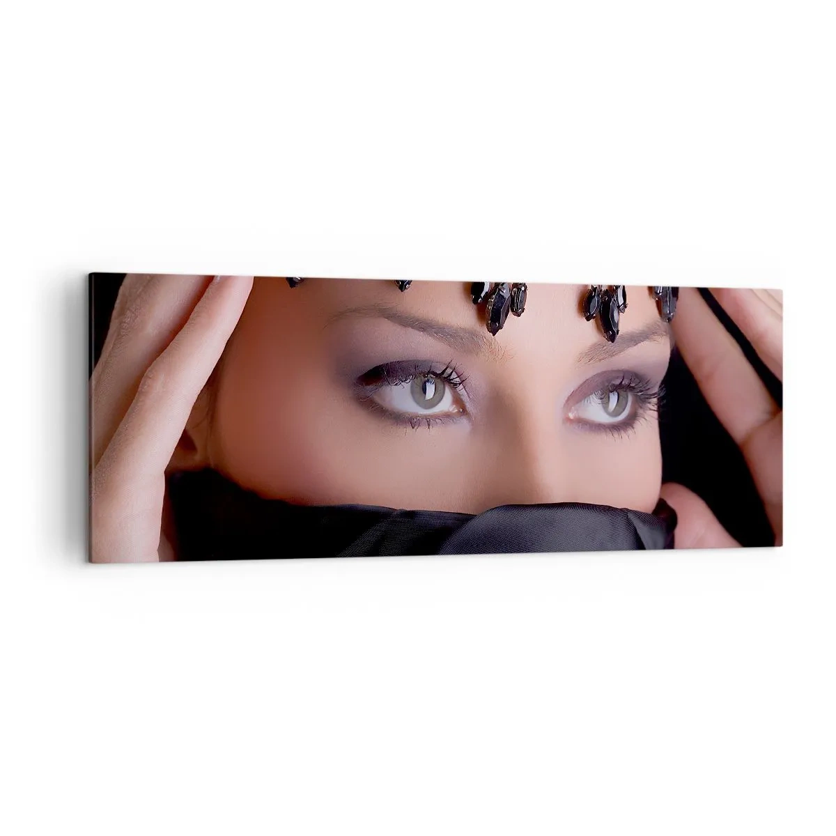 Canvastavla - Bild på duk - Lockande orientalisk hemlighet - 140x50 cm