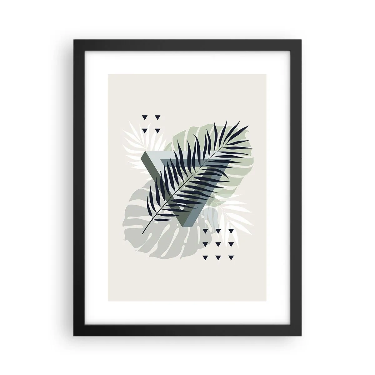 Affisch i svart ram - Natur och geometri – två ordningar? - 30x40 cm
