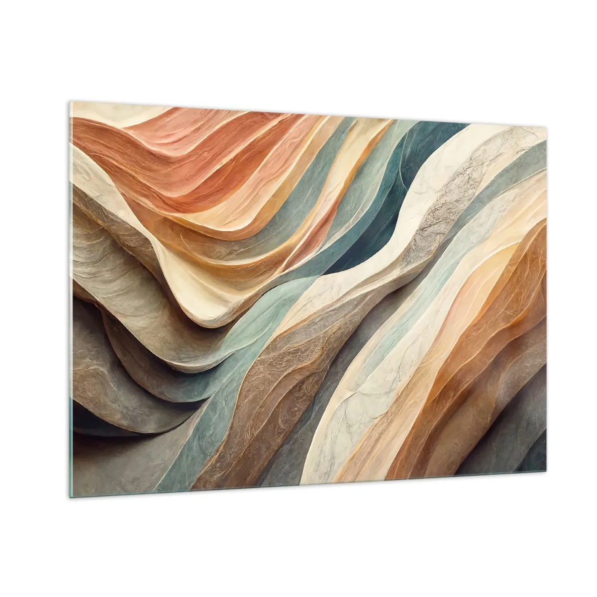 Glastavla - Bild på glas - Ögonblick före förändring - 100x70 cm