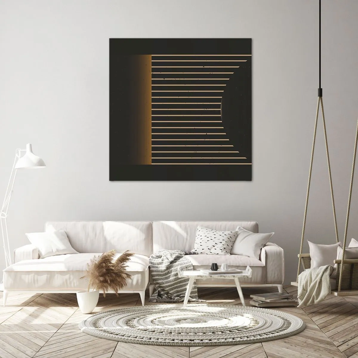 Canvastavla - Bild på duk - Utforska mörkret - 70x70 cm