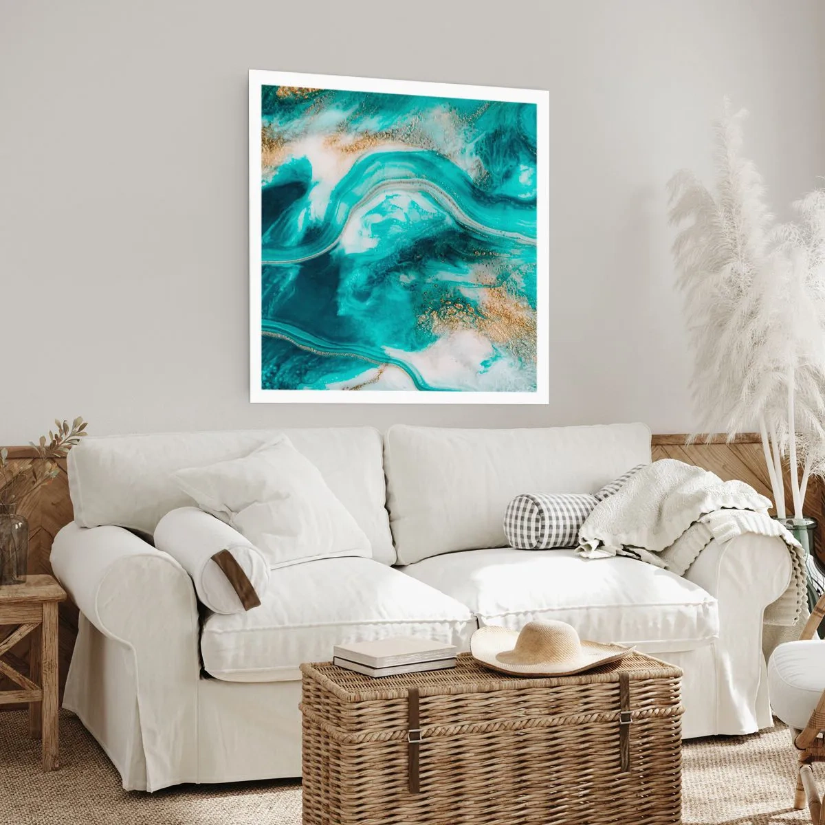 Affisch - Guldflod - 40x40 cm