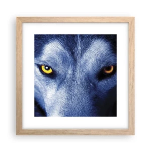 Affisch i ram av ljusek - Hypnotiserade titt - 30x30 cm
