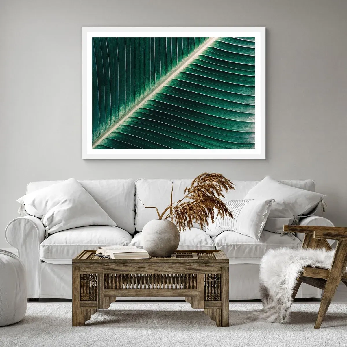 Affisch i vit ram - Naturens rytm - 100x70 cm