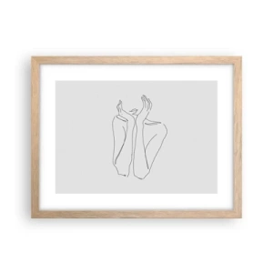 Affisch i ram av ljusek - Vad flickorna drömmer om - 40x30 cm