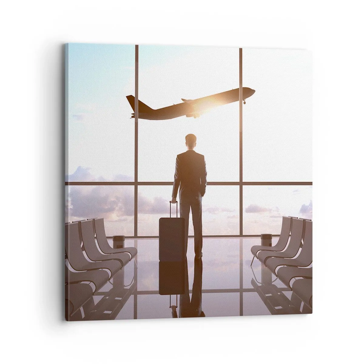 Canvastavla - Bild på duk - Du har tid, sakta ner - 70x70 cm