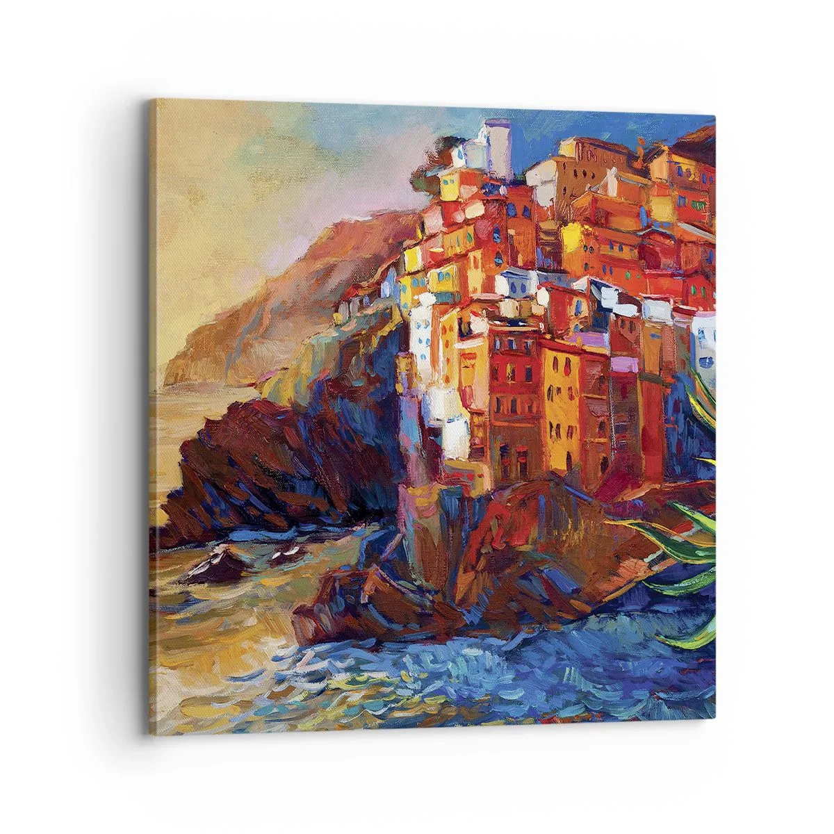 Canvastavla - Bild på duk - Italiensk stämning - 70x70 cm