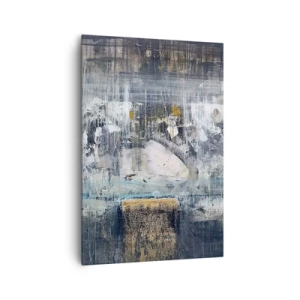 Canvastavla - Bild på duk - På is och klumpar - 70x100 cm