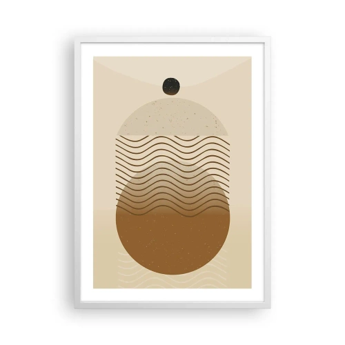 Affisch i vit ram - Om geometriska figurers ursprung - 50x70 cm