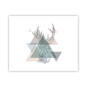 Affisch - I en geometrisk skog - 50x40 cm