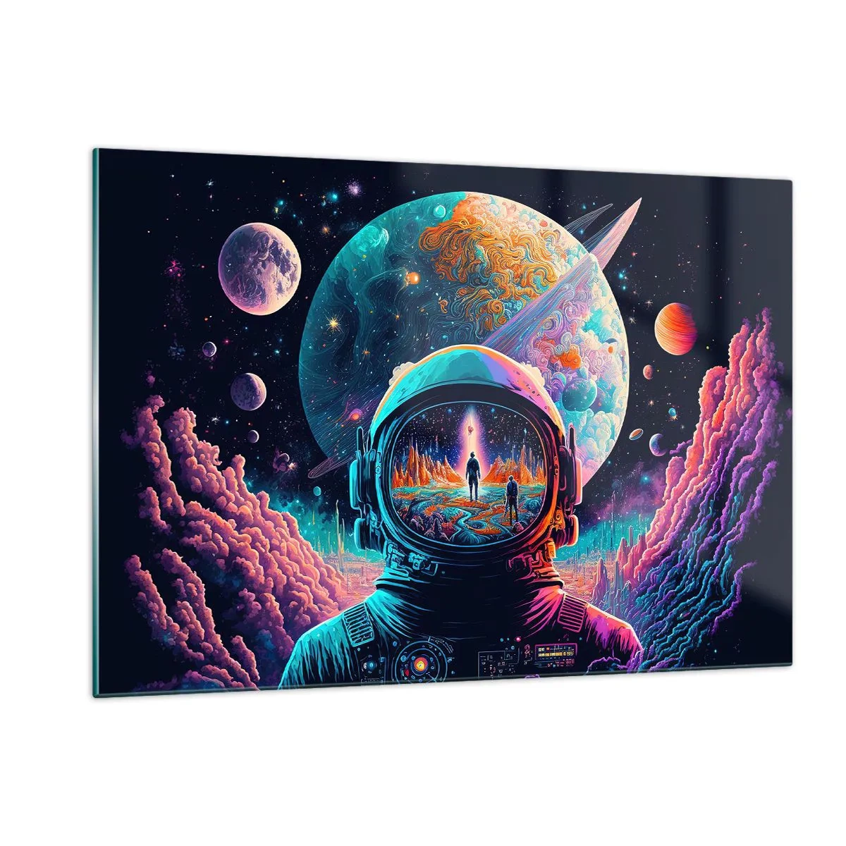 Glastavla - Bild på glas - Filosofer har aldrig drömt - 120x80 cm