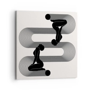 Canvastavla - Bild på duk - Sensuell symmetri - 70x70 cm