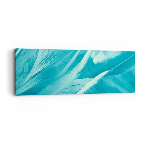 Canvastavla - Bild på duk - Drunkna i dun - 90x30 cm