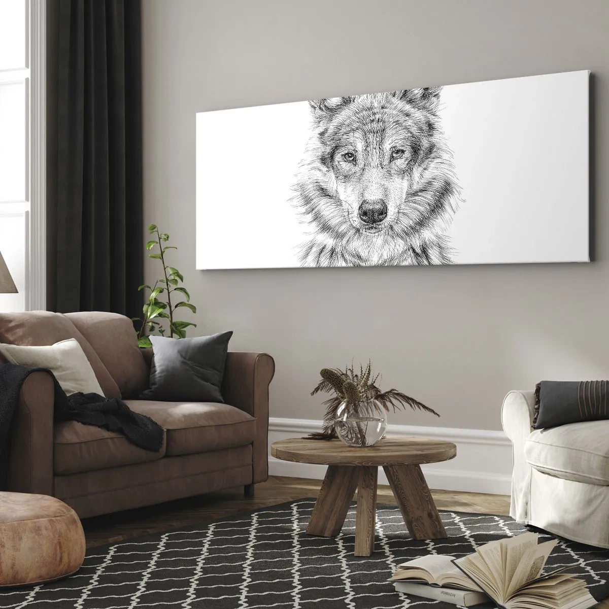 Canvastavla - Bild på duk - En född ledare - 100x40 cm