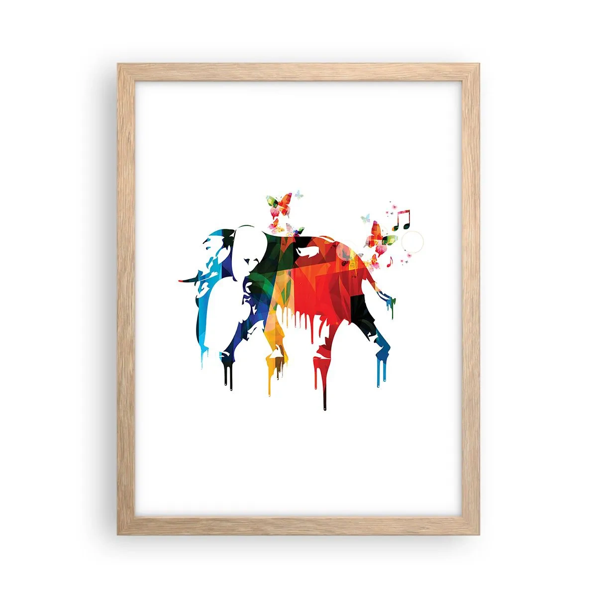 Affisch i ram av ljusek - Var och en kan dansa - 30x40 cm