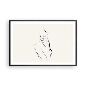 Affisch i svart ram - Melankolins våg - 91x61 cm