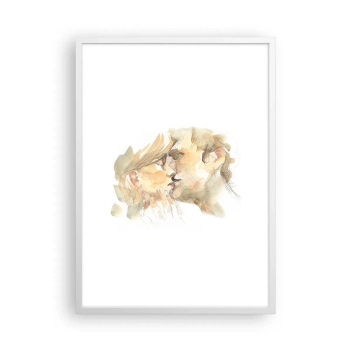 Affisch i vit ram - Upphittad hälft? - 50x70 cm