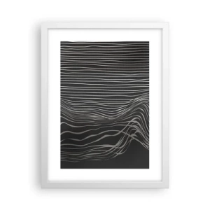 Affisch i vit ram - Rytm och accent - 30x40 cm