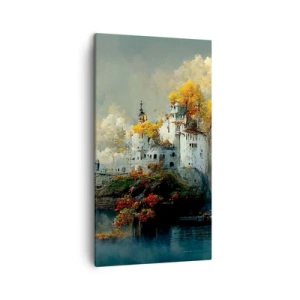 Canvastavla - Bild på duk - Början på en romantisk historia - 45x80 cm