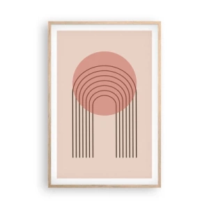 Affisch i ram av ljusek - Ostoppad attraktionskraft - 61x91 cm