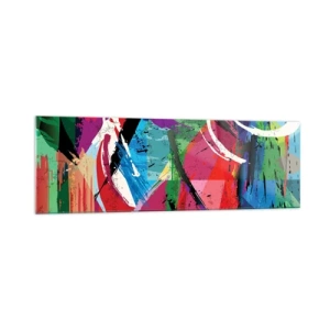 Glastavla - Bild på glas - Snabbt och livligt - 160x50 cm