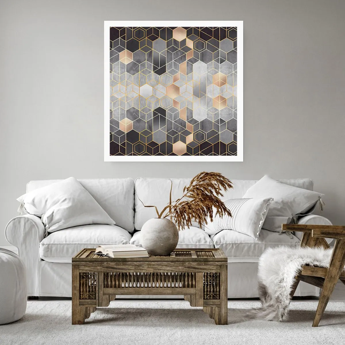 Affisch - Diamantkomposition - 60x60 cm