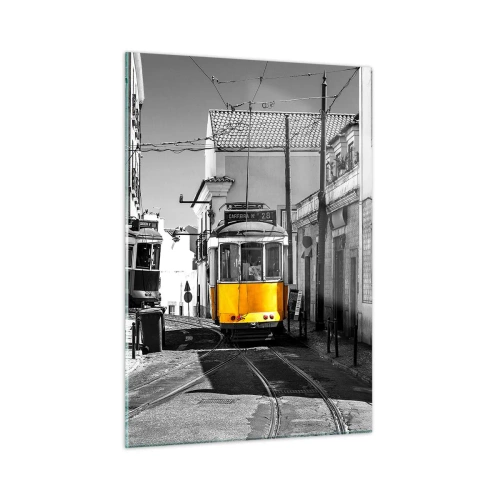 Glastavla - Bild på glas - Lissabons anda - 50x70 cm