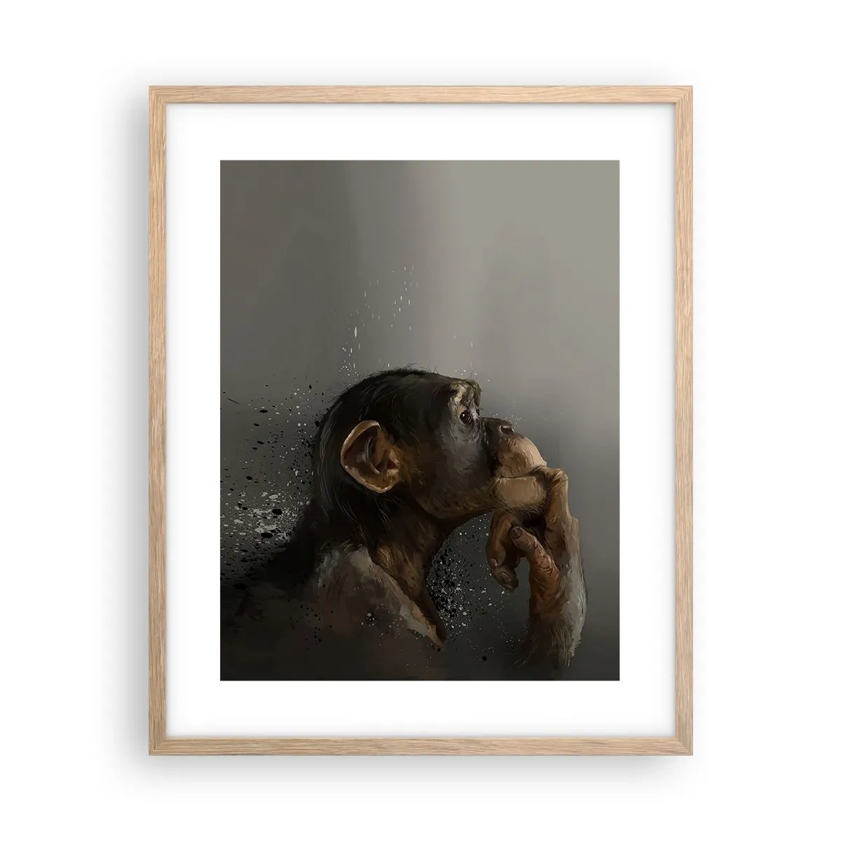Affisch i ram av ljusek - Säkert en tänkare - 40x50 cm